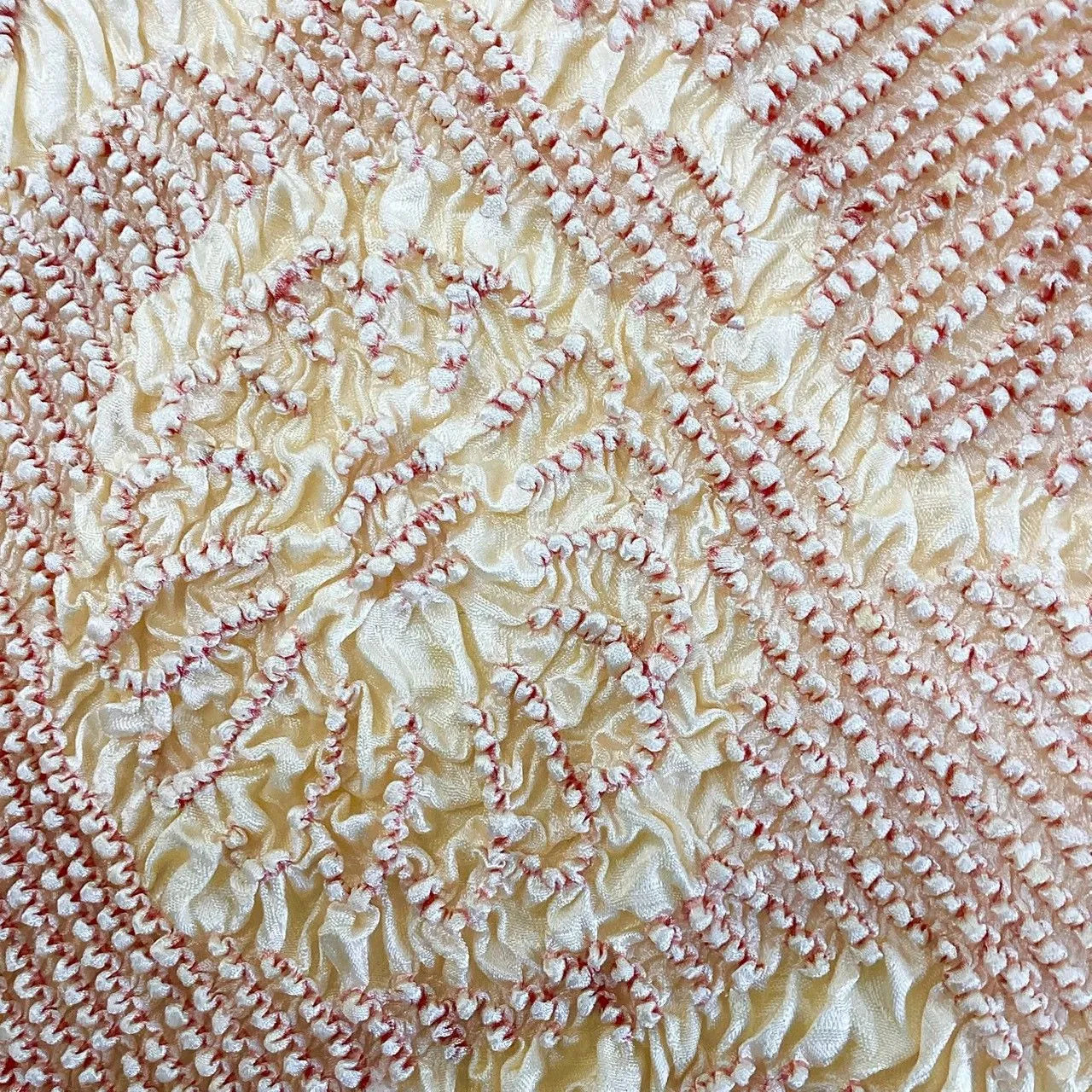 5911# Japanese Kimono Accessory Obiage and Obijime 2-piece Set Silk Shibori