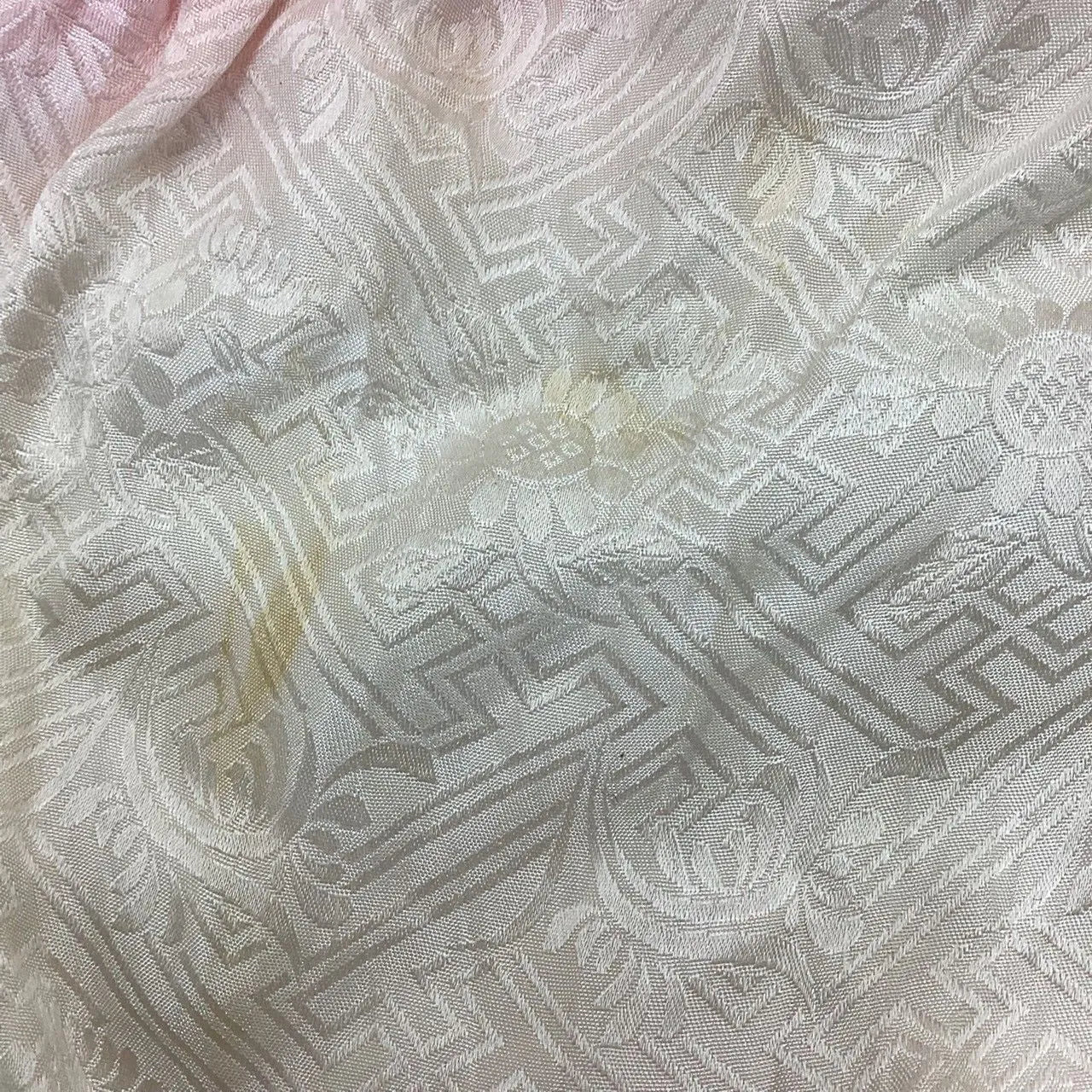 5912# Japanese Kimono Accessory Obiage and Obijime 2-piece Set Silk Shibori