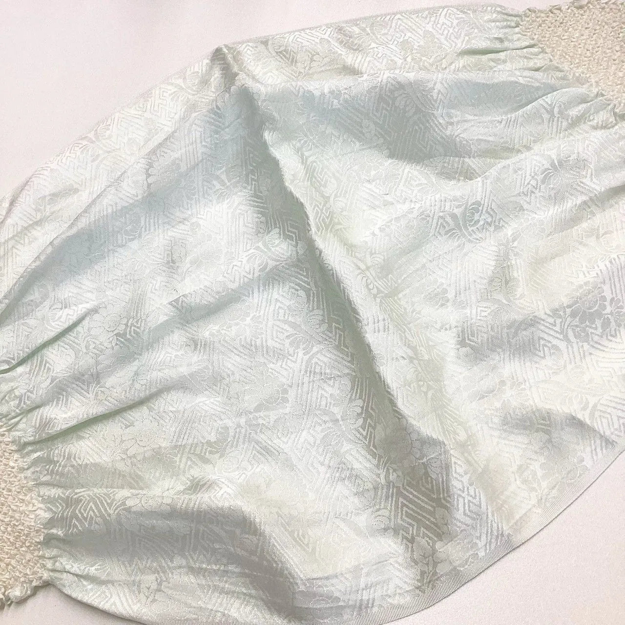 5917# Japanese Kimono Accessory Obiage and Obijime 2-piece Set Silk Shibori