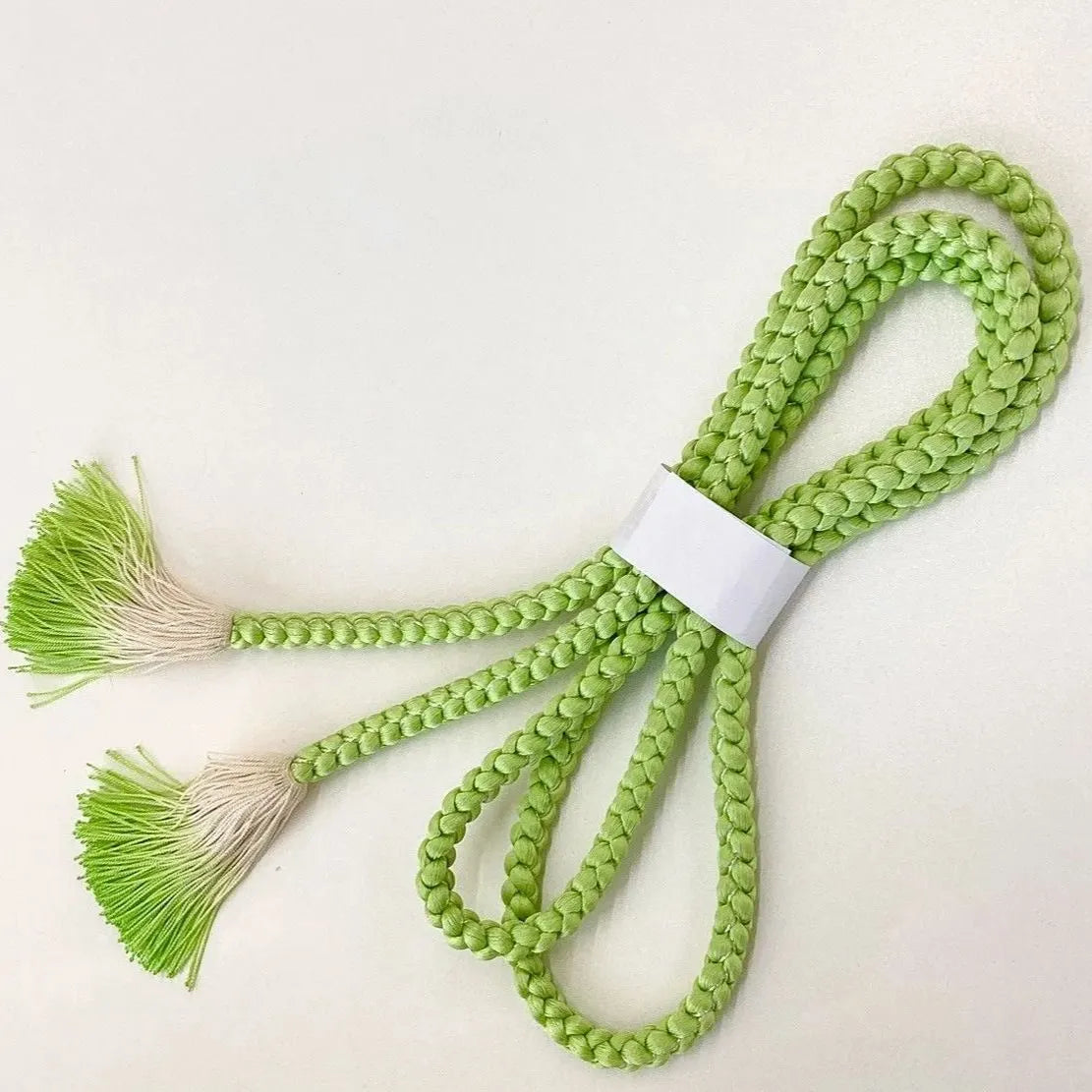 5889# Japanese Kimono Accessory Obiage and Obijime 2-piece Set Silk Shibori