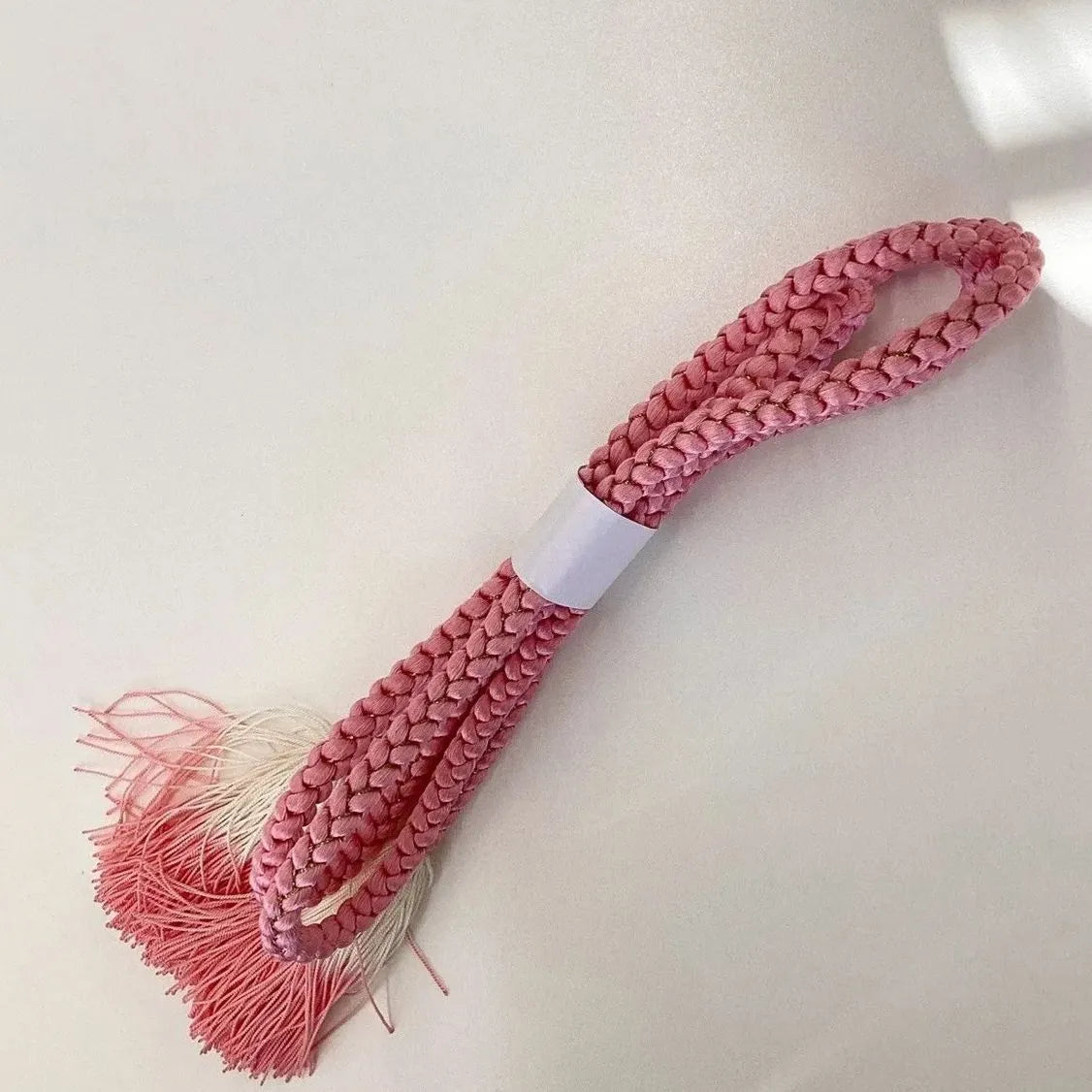 5890# Japanese Kimono Accessory Obiage and Obijime 2-piece Set Silk Shibori