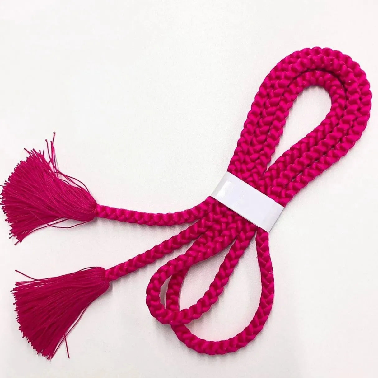 5893# Japanese Kimono Accessory Obiage and Obijime 2-piece Set Silk Shibori