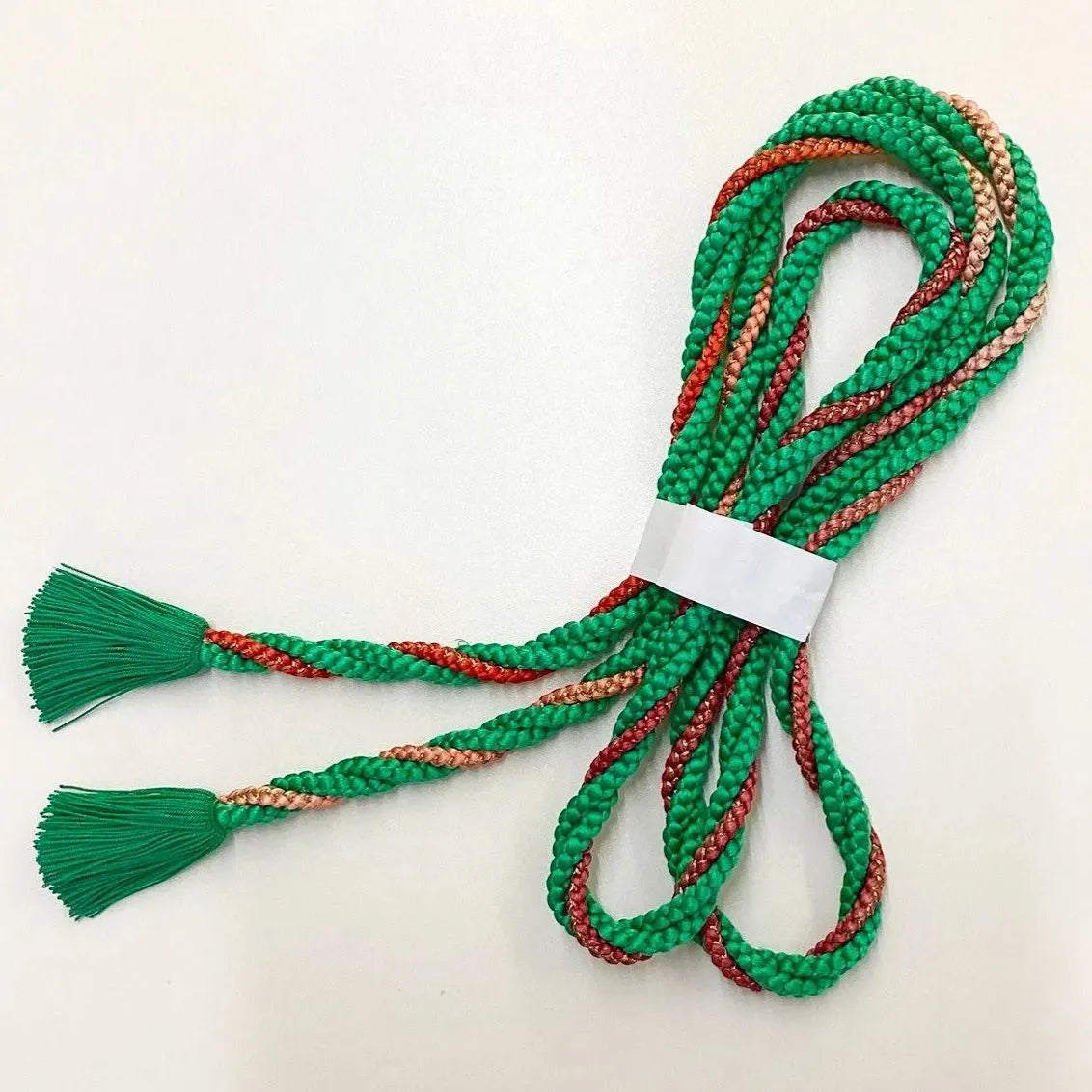 5894# Japanese Kimono Accessory Obiage and Obijime 2-piece Set Silk Shibori