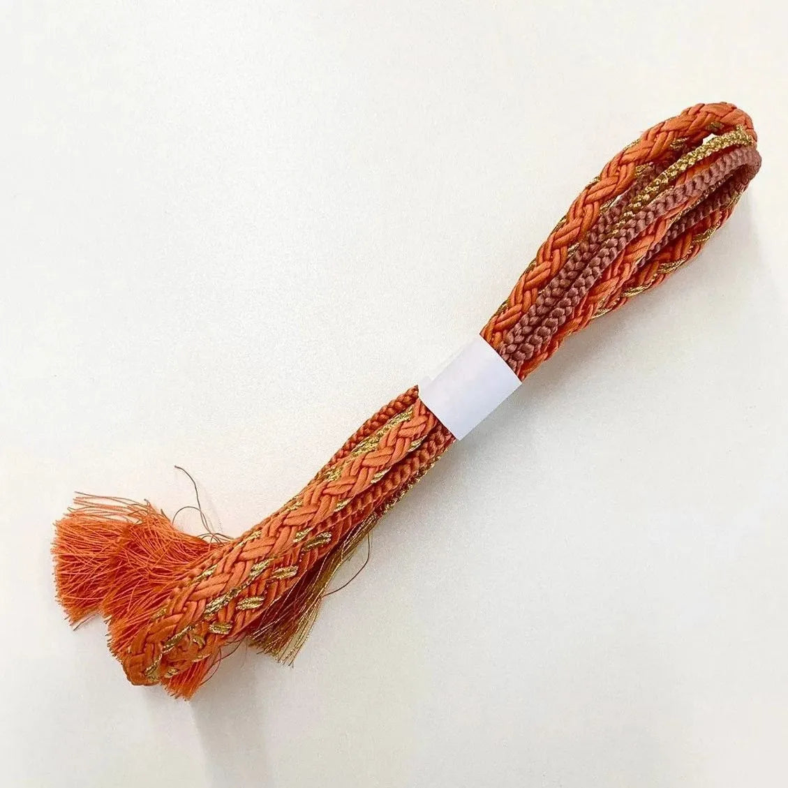 5899# Japanese Kimono Accessory Obiage and Obijime 2-piece Set Silk Shibori