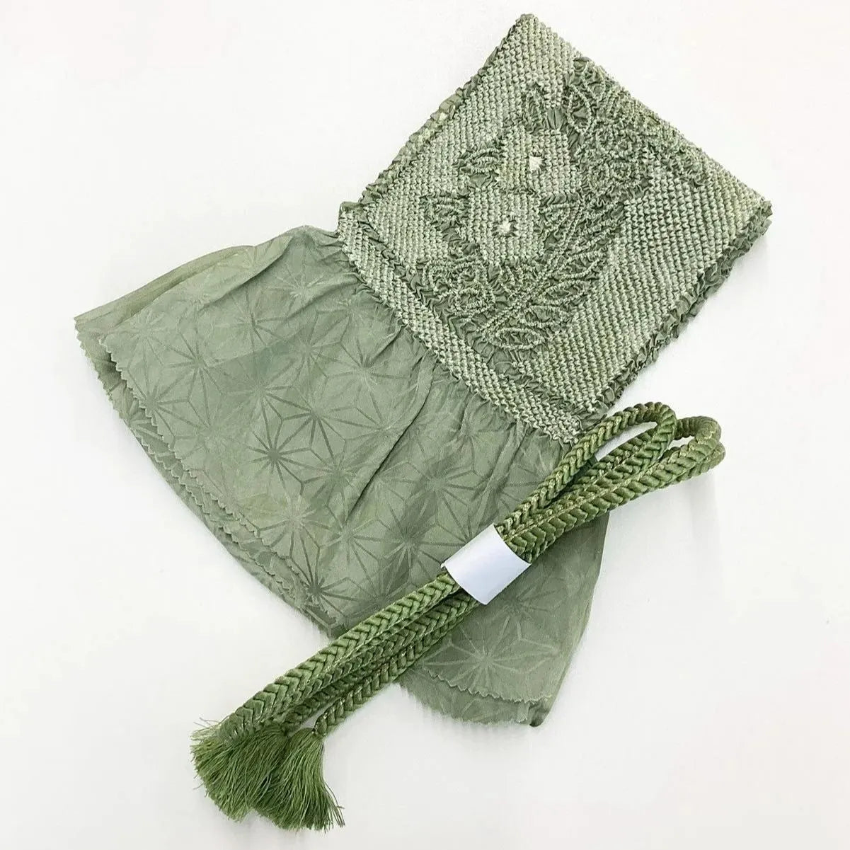 5900# Japanese Kimono Accessory Obiage and Obijime 2-piece Set Silk Shibori