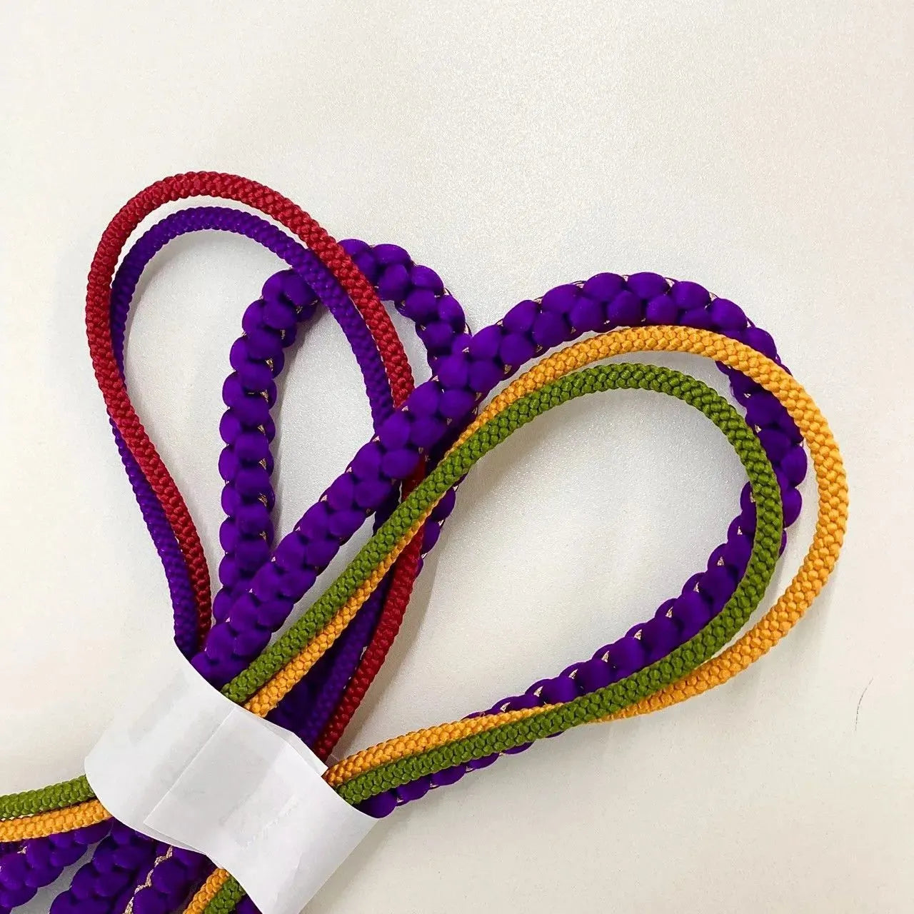 5906# Japanese Kimono Accessory Obiage and Obijime 2-piece Set Silk Shibori