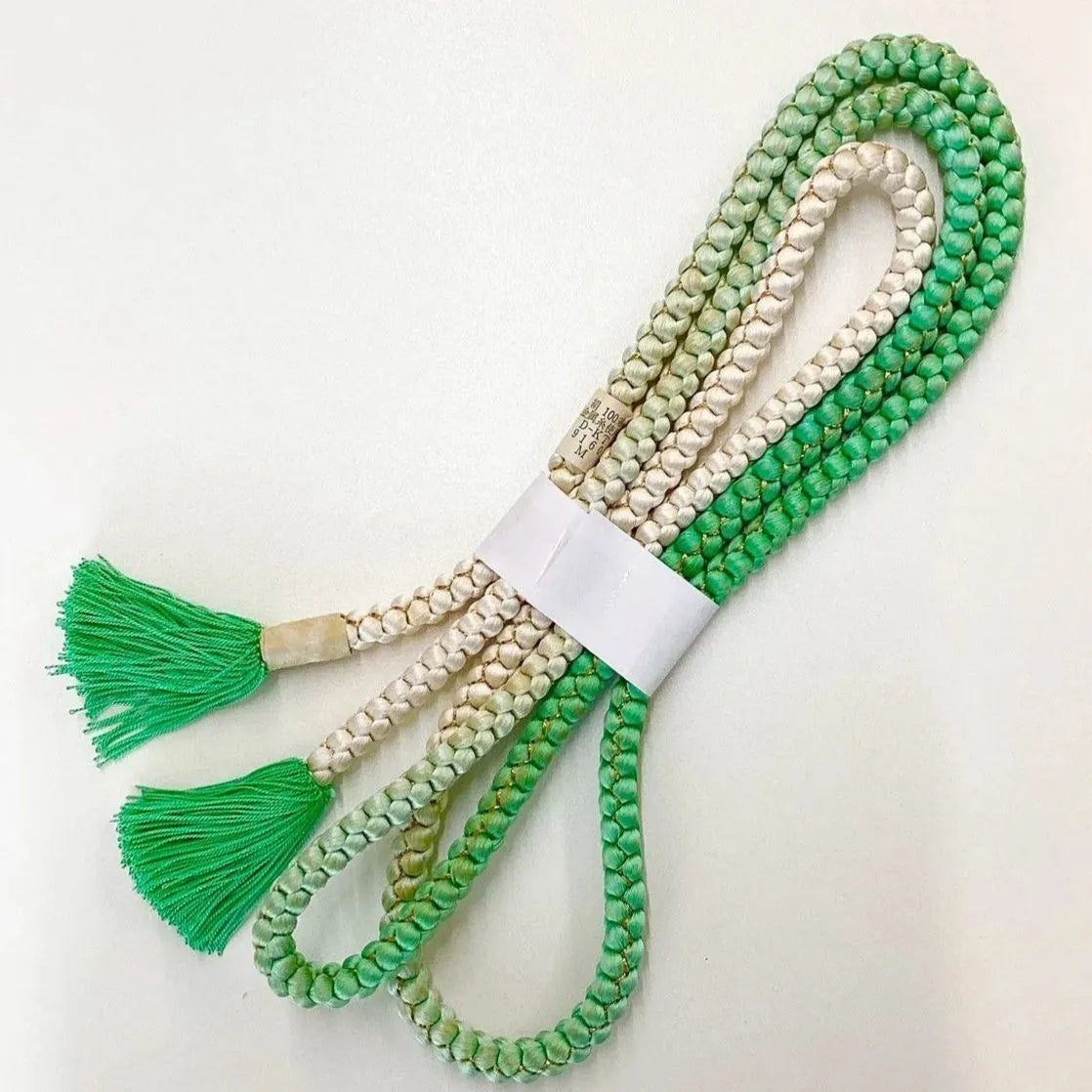 5907# Japanese Kimono Accessory Obiage and Obijime 2-piece Set Silk Shibori