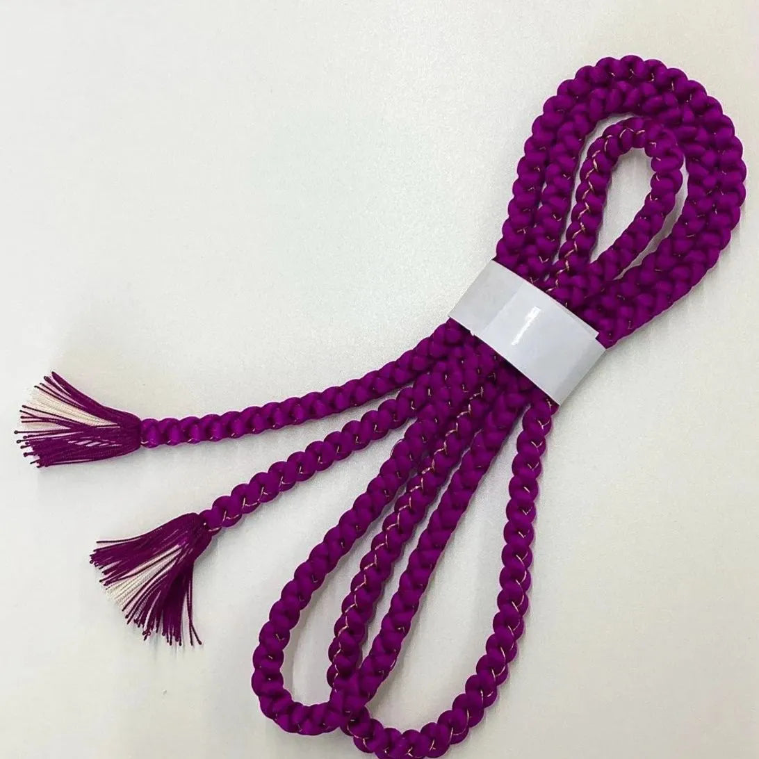 5910# Japanese Kimono Accessory Obiage and Obijime 2-piece Set Silk Shibori