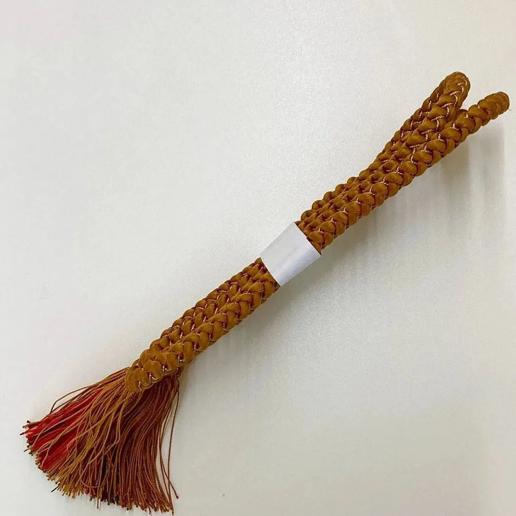 5911# Japanese Kimono Accessory Obiage and Obijime 2-piece Set Silk Shibori