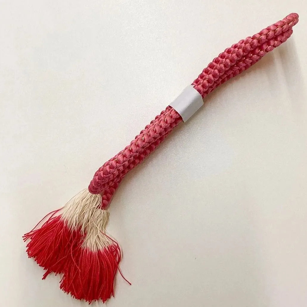 5913# Japanese Kimono Accessory Obiage and Obijime 2-piece Set Silk Shibori