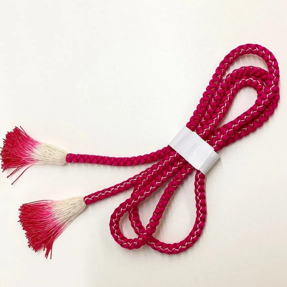 5914# Japanese Kimono Accessory Obiage and Obijime 2-piece Set Silk Shibori