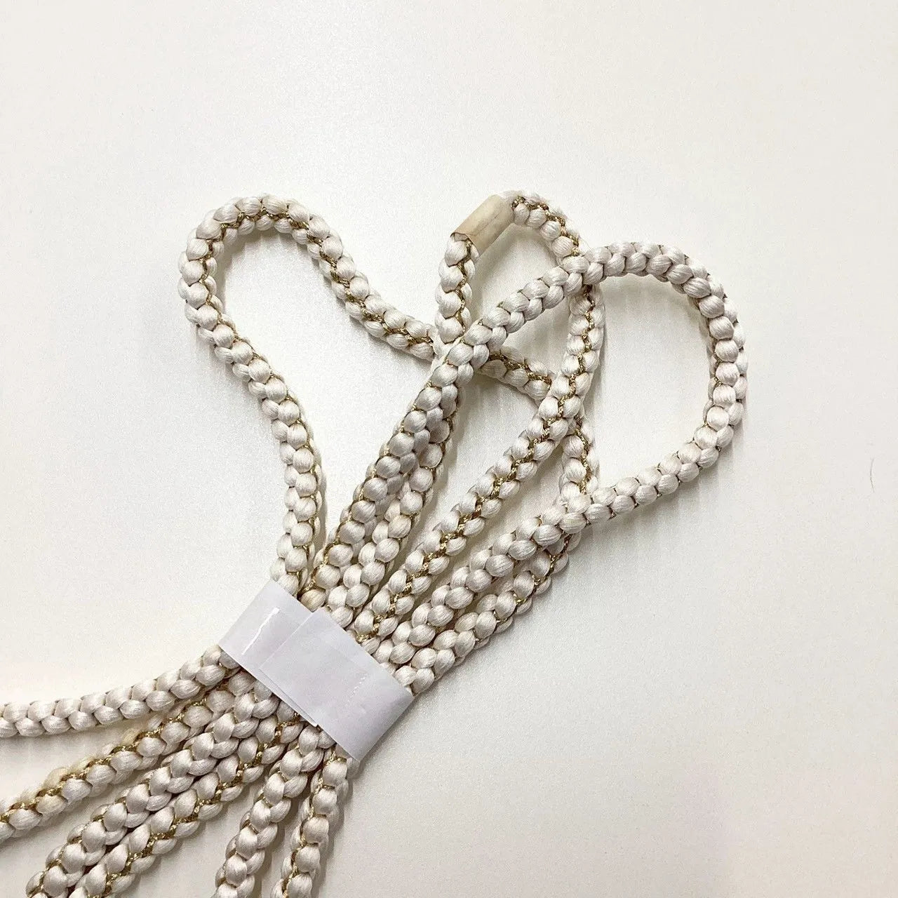 5919# Japanese Kimono Accessory Obiage and Obijime 2-piece Set Silk Shibori