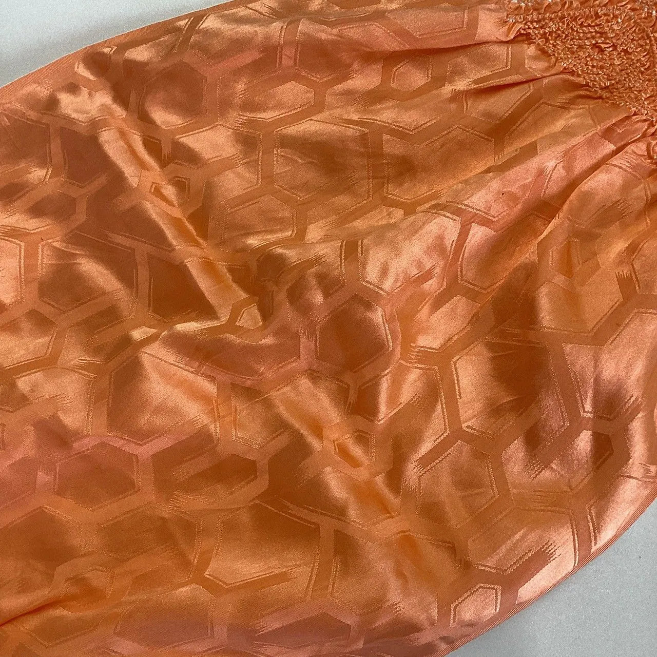 5924# Japanese Kimono Accessory Obiage and Obijime 2-piece Set Silk Shibori