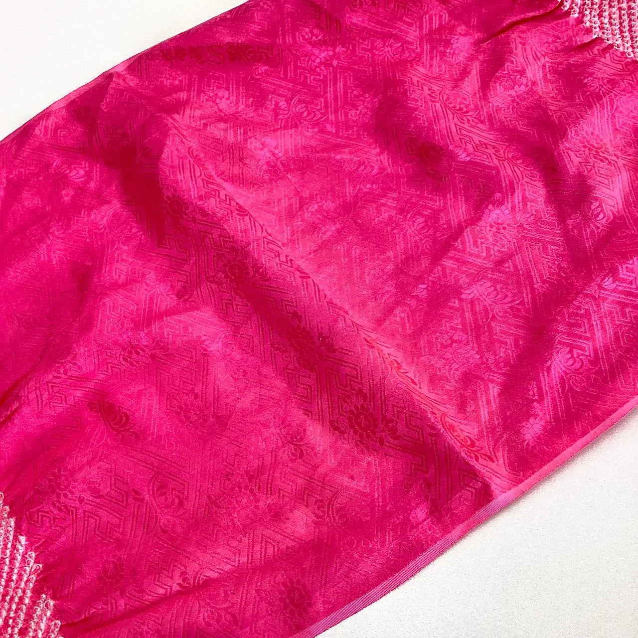 5925# Japanese Kimono Accessory Obiage and Obijime 2-piece Set Silk Shibori