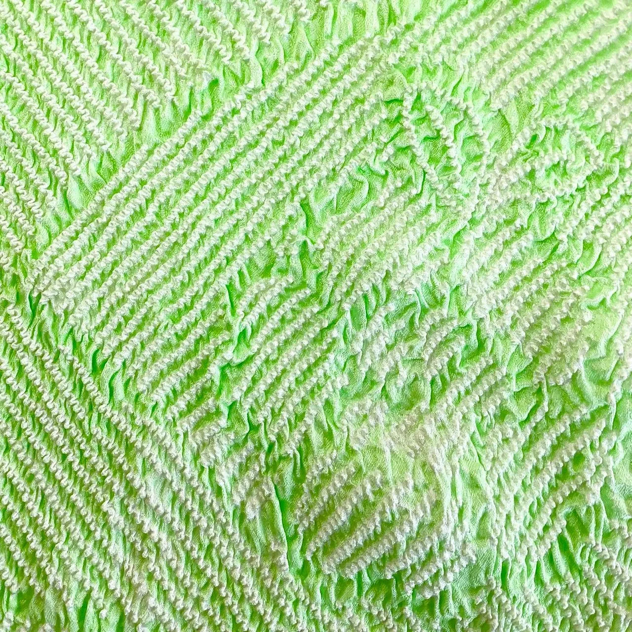 5927# Japanese Kimono Accessory Obiage and Obijime 2-piece Set Silk Shibori