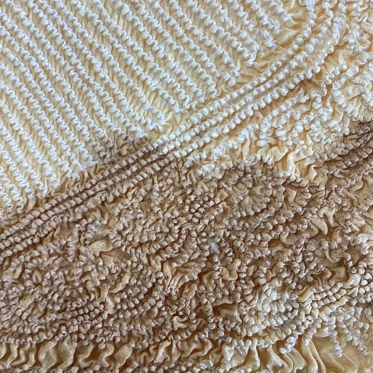 5928# Japanese Kimono Accessory Obiage and Obijime 2-piece Set Silk Shibori