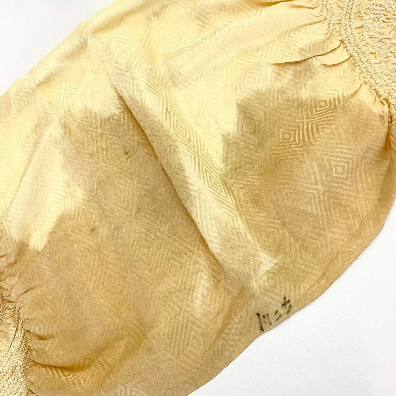 5928# Japanese Kimono Accessory Obiage and Obijime 2-piece Set Silk Shibori