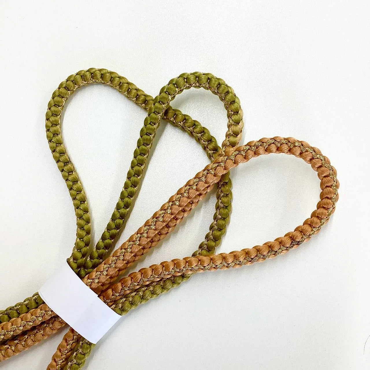 5928# Japanese Kimono Accessory Obiage and Obijime 2-piece Set Silk Shibori