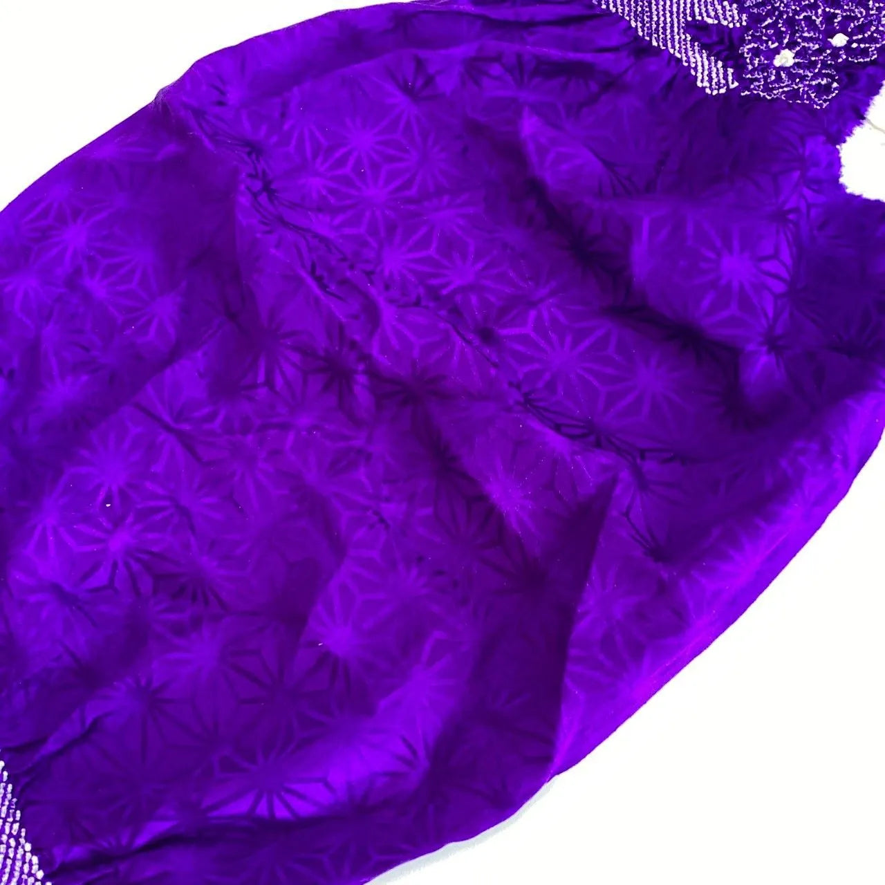 5932# Japanese Kimono Accessory Obiage and Obijime 2-piece Set Silk Shibori