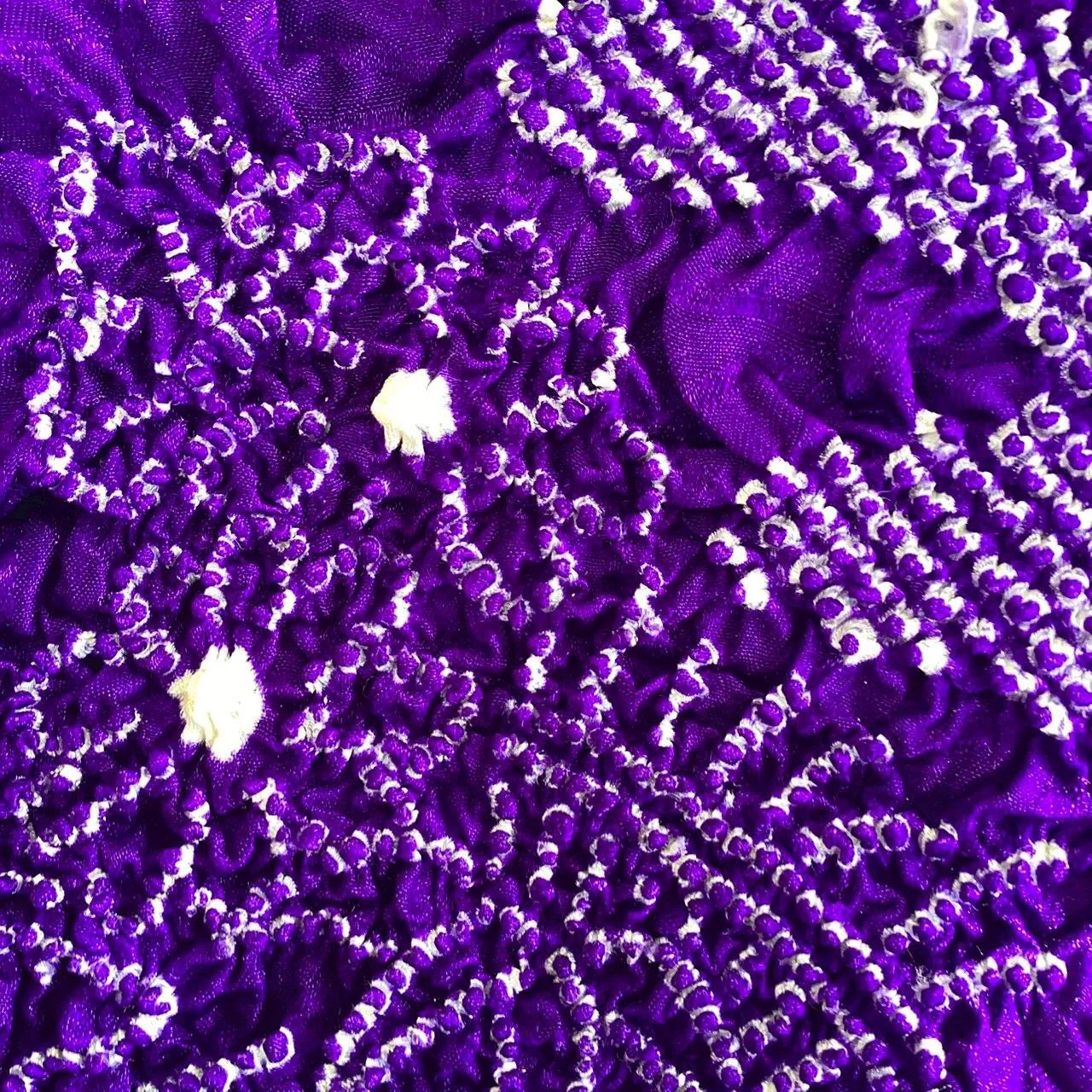 5932# Japanese Kimono Accessory Obiage and Obijime 2-piece Set Silk Shibori