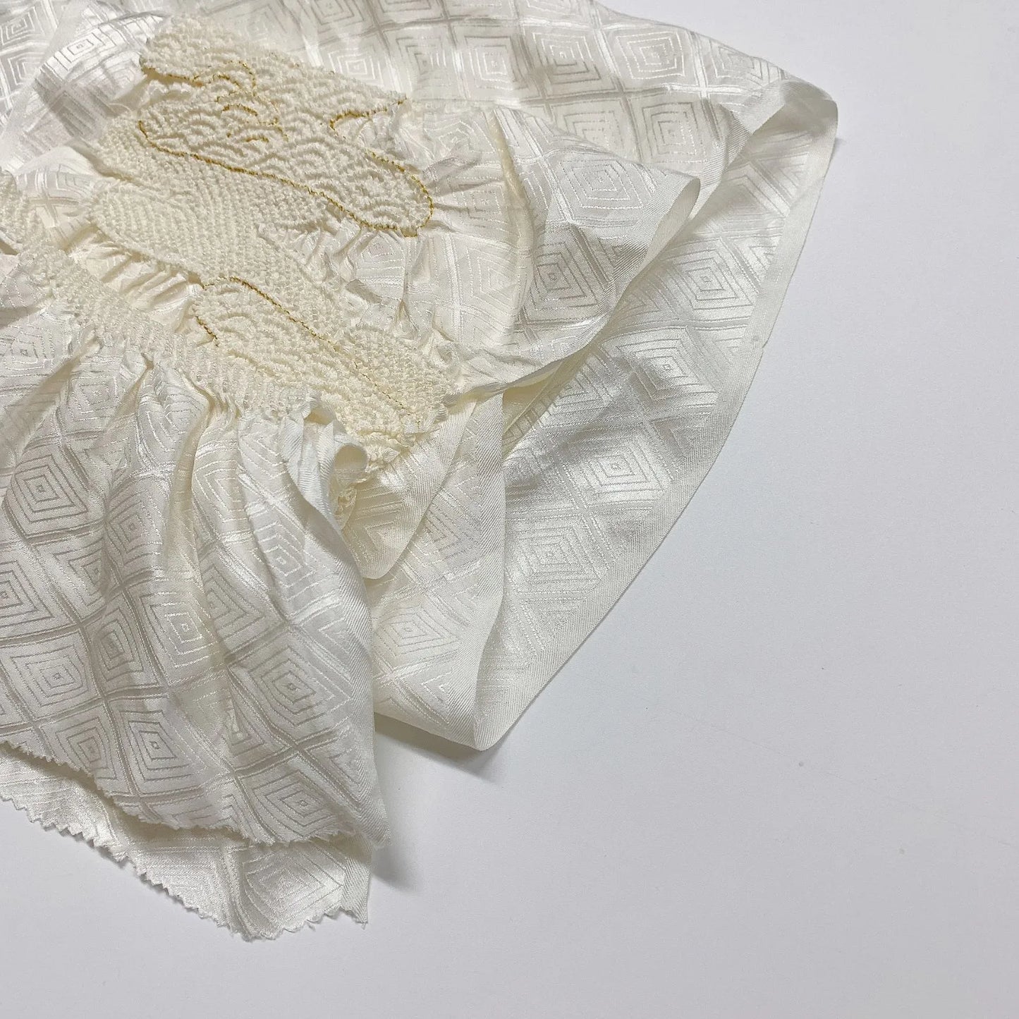 5939# Japanese Kimono Accessory Obiage and Obijime 2-piece Set Silk Shibori