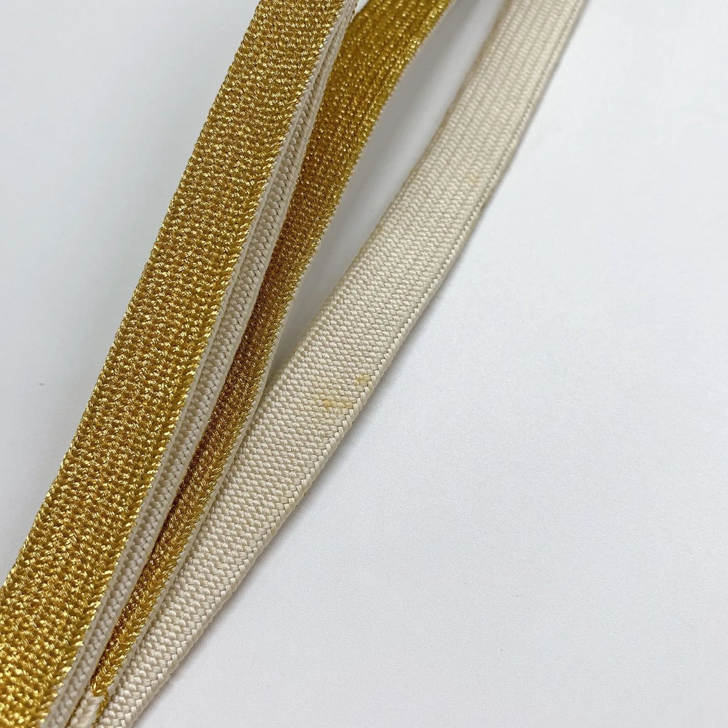 5940# Japanese Kimono Accessory Obiage and Obijime 2-piece Set Silk Shibori