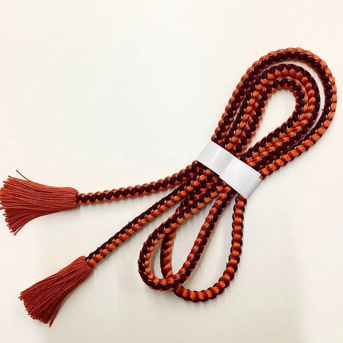 5916# Japanese Kimono Accessory Obiage and Obijime 2-piece Set Silk Shibori