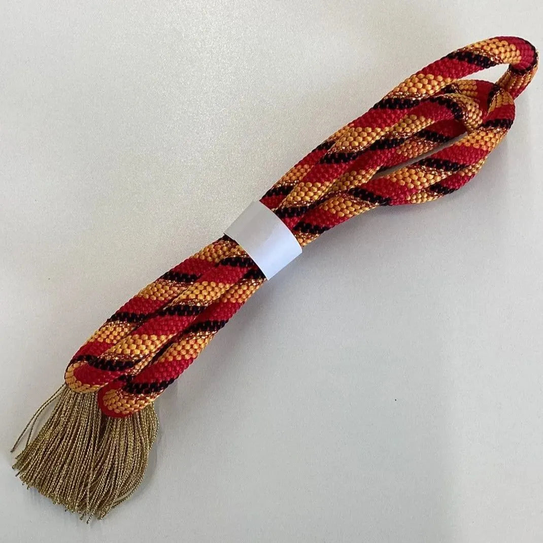 5924# Japanese Kimono Accessory Obiage and Obijime 2-piece Set Silk Shibori