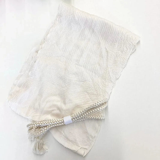 5929# Japanese Kimono Accessory Obiage and Obijime 2-piece Set Silk Shibori