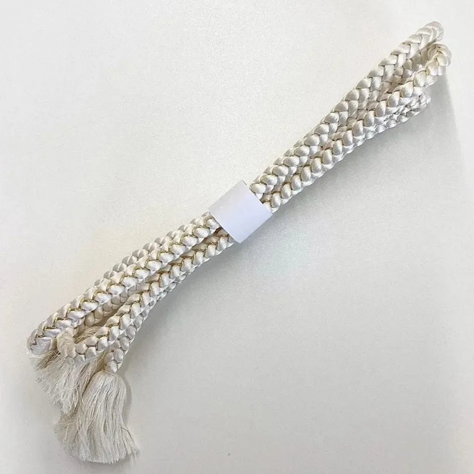 5929# Japanese Kimono Accessory Obiage and Obijime 2-piece Set Silk Shibori