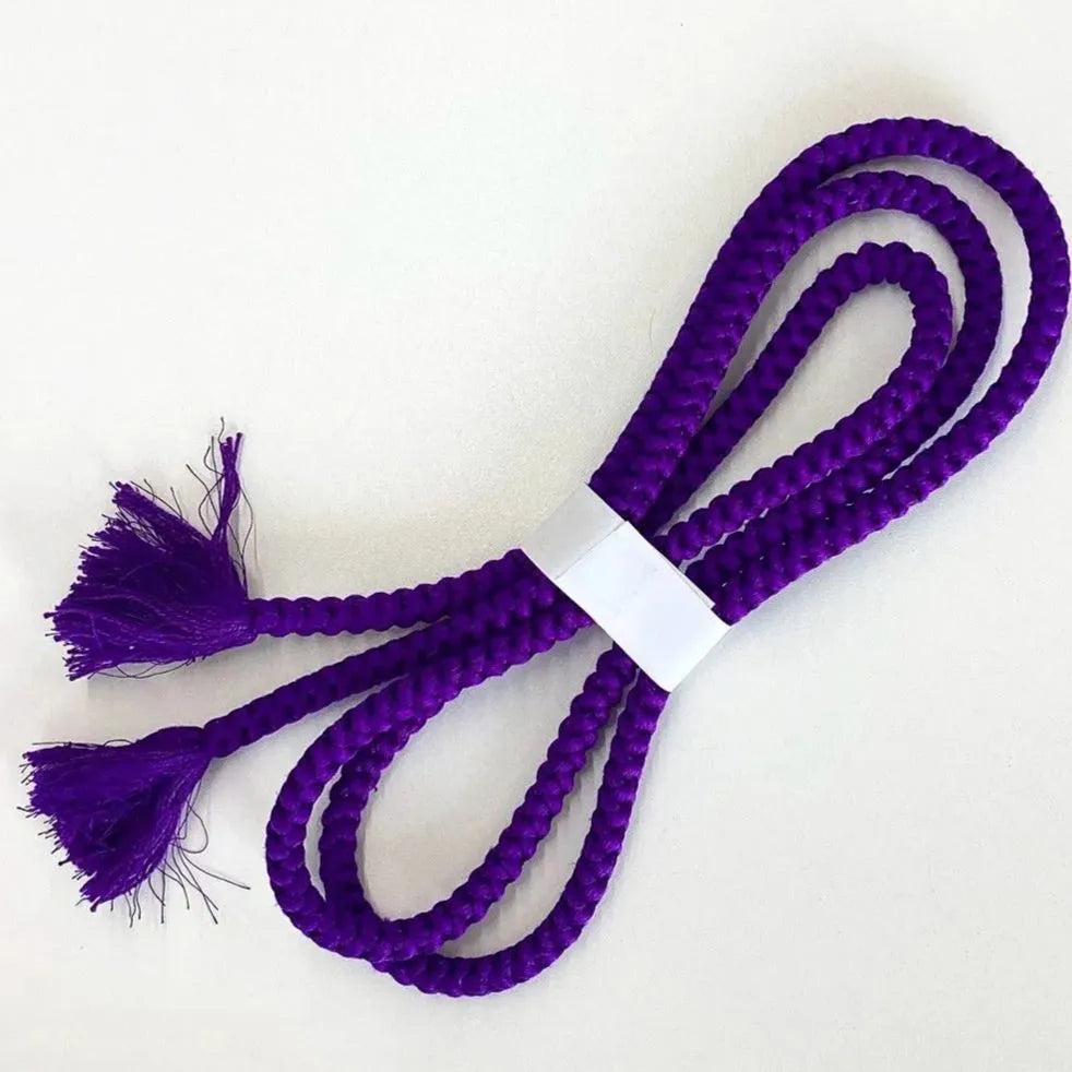 5932# Japanese Kimono Accessory Obiage and Obijime 2-piece Set Silk Shibori