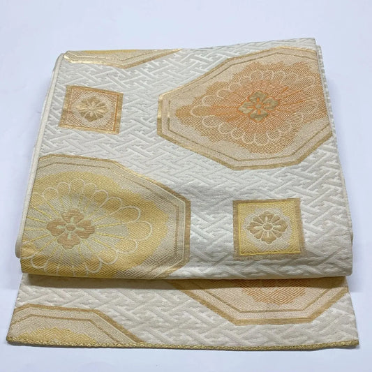 5999# Japanese Vintage Fukuro Obi Belt Kimono Fabric Silk Traditional