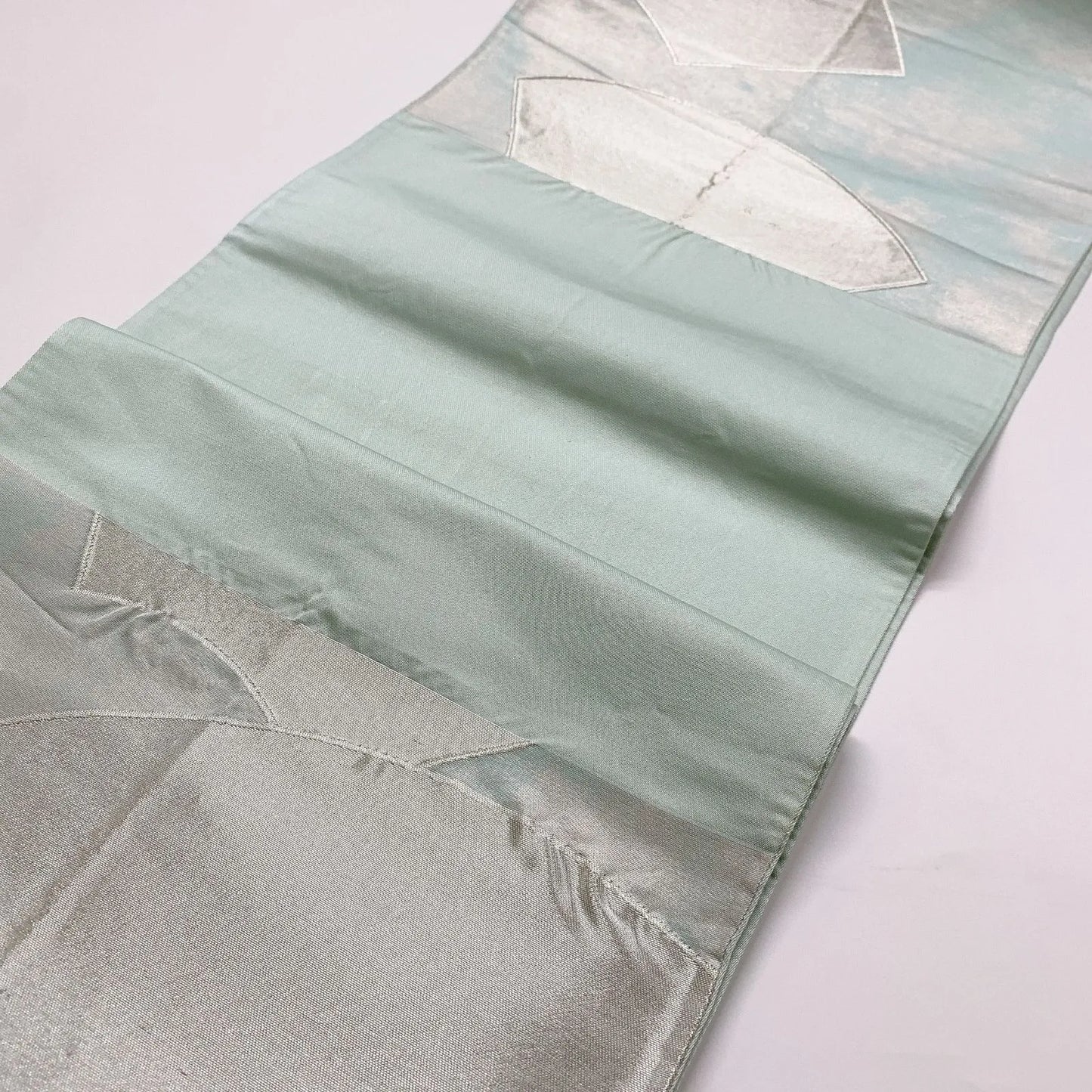 6029# Japanese Vintage Fukuro Obi Belt Kimono Fabric Silk Traditional