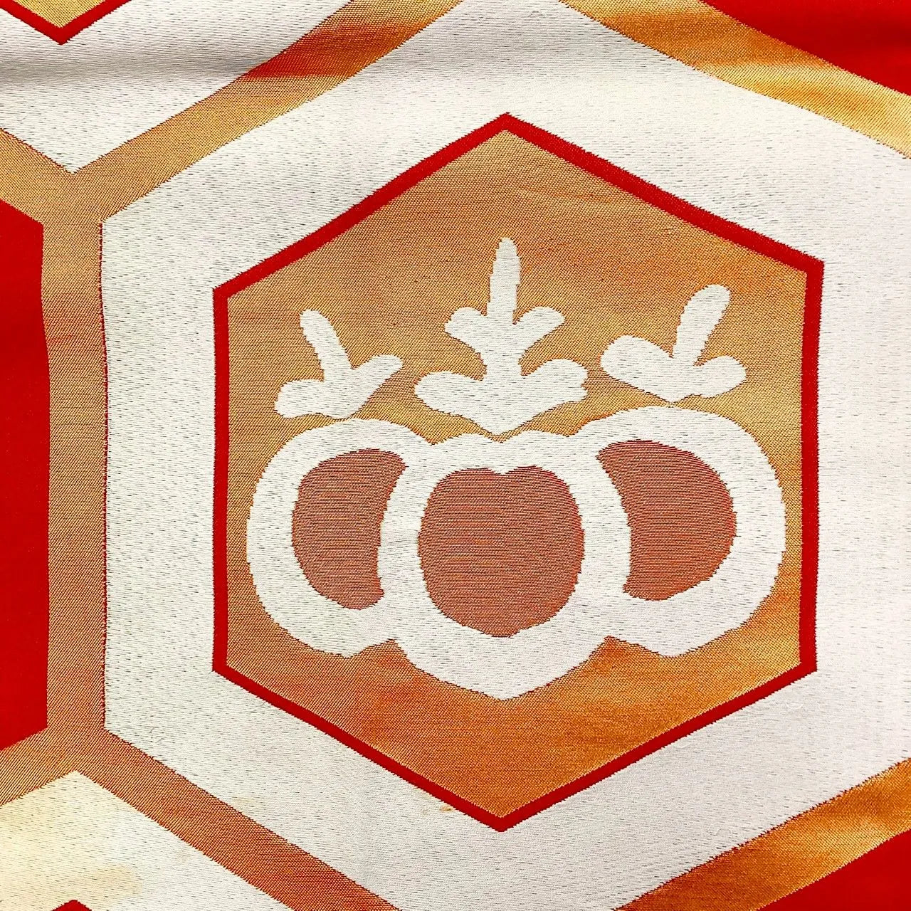 6270# Japanese Vintage Fukuro Obi Belt Kimono Fabric Silk Traditional Embroidery