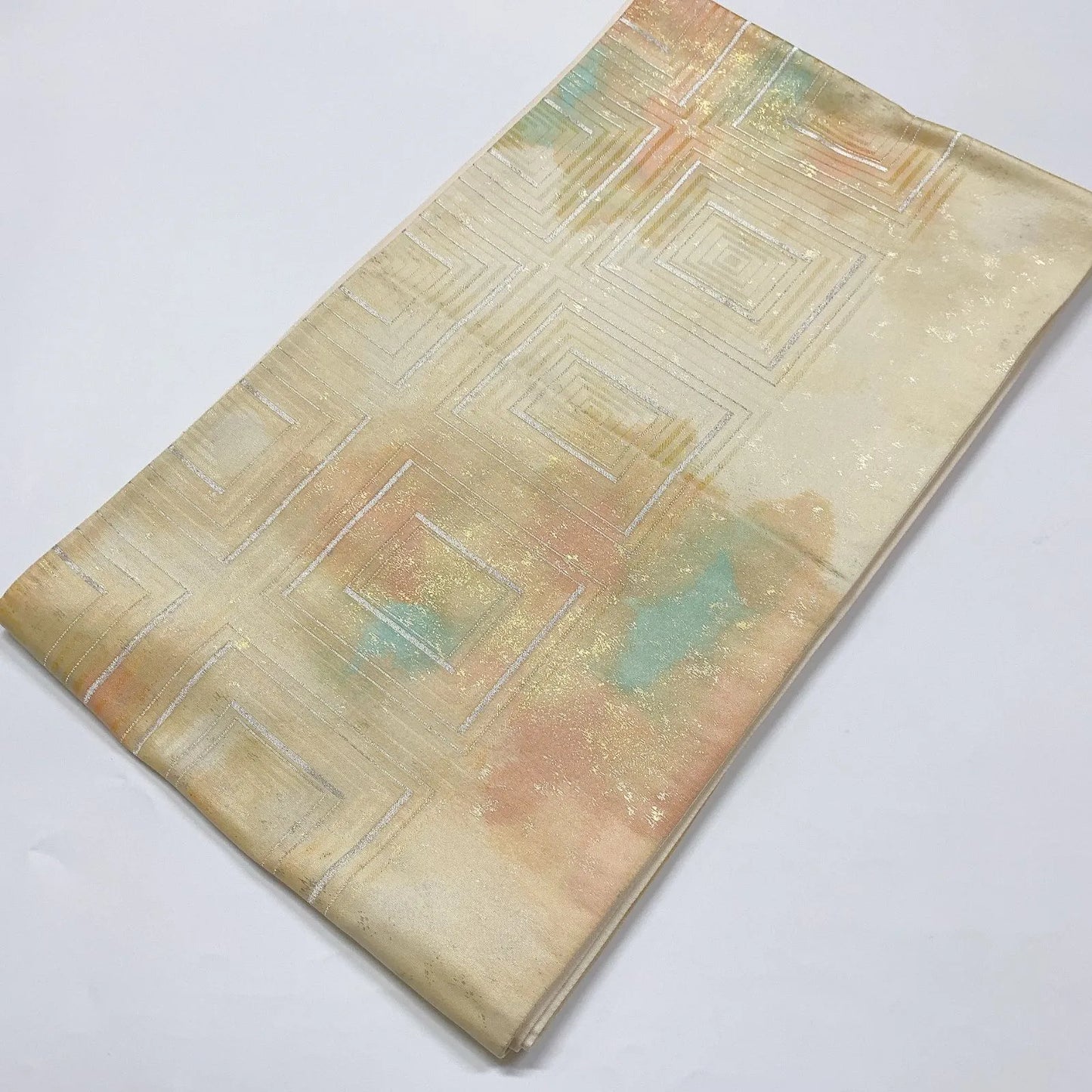 6324# Japanese Vintage Fukuro Obi Belt Kimono Fabric Silk Traditional