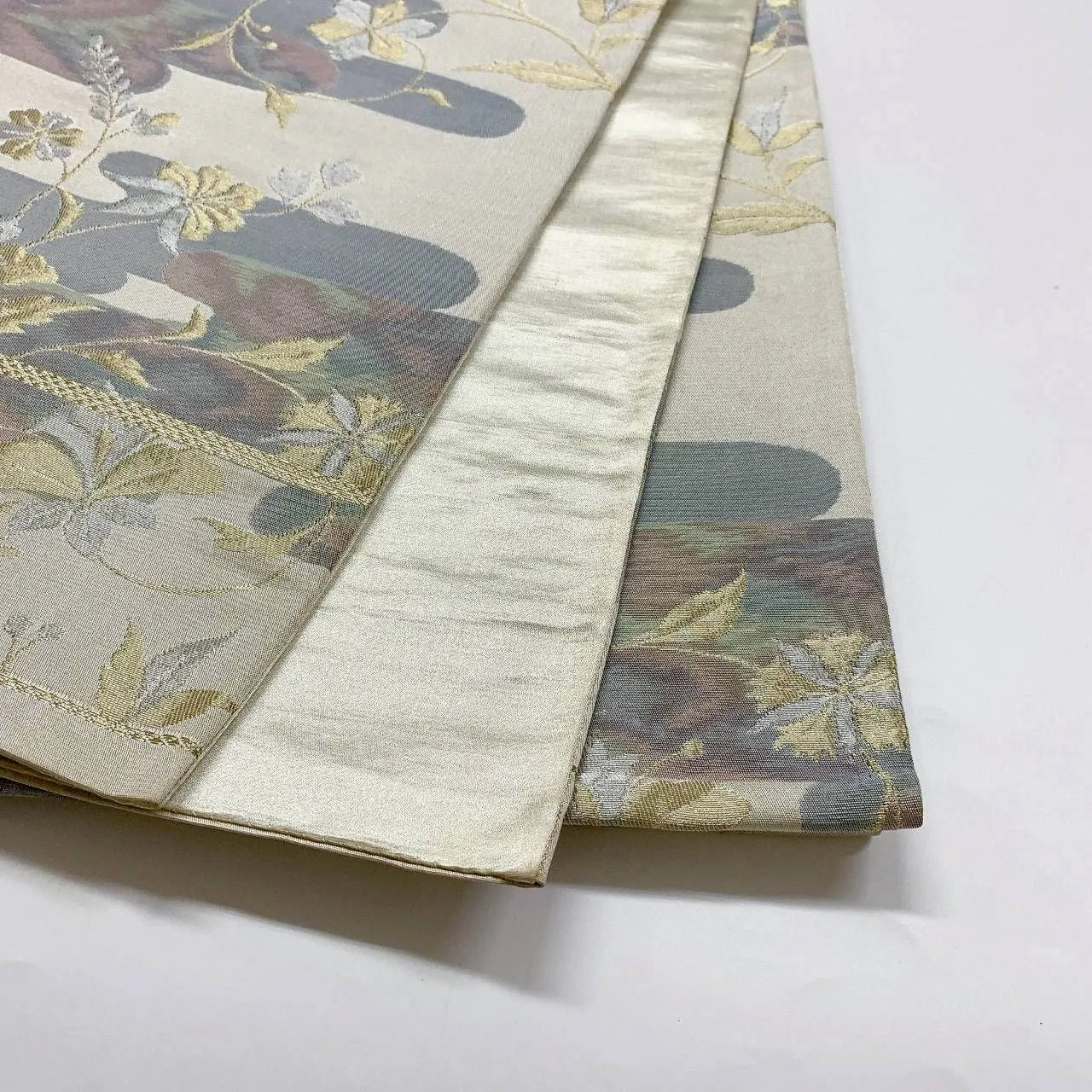 6369# Japanese Vintage Fukuro Obi Belt Kimono Fabric Silk Traditional