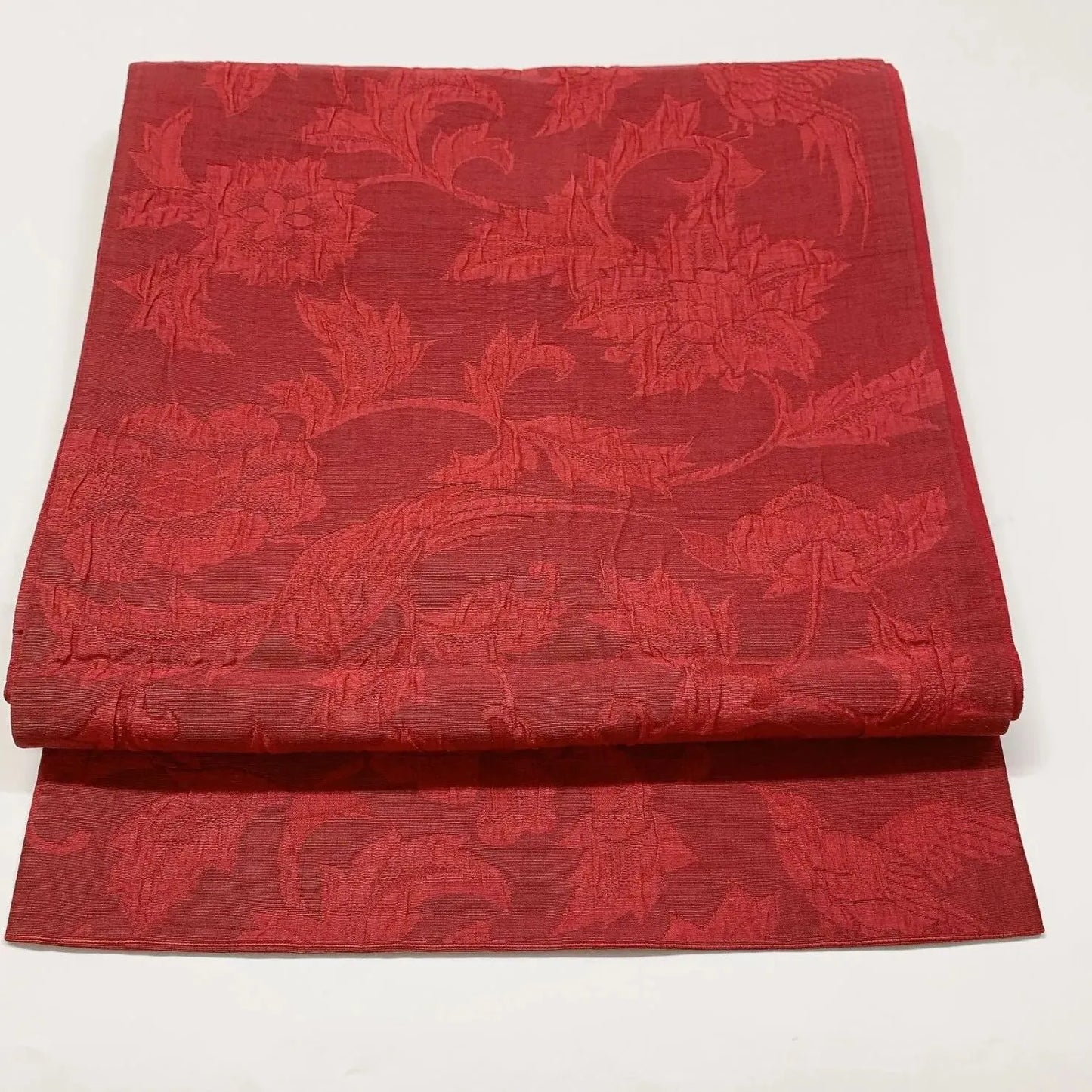 6607# Japanese Vintage Fukuro Obi Belt Kimono Fabric Silk Traditional