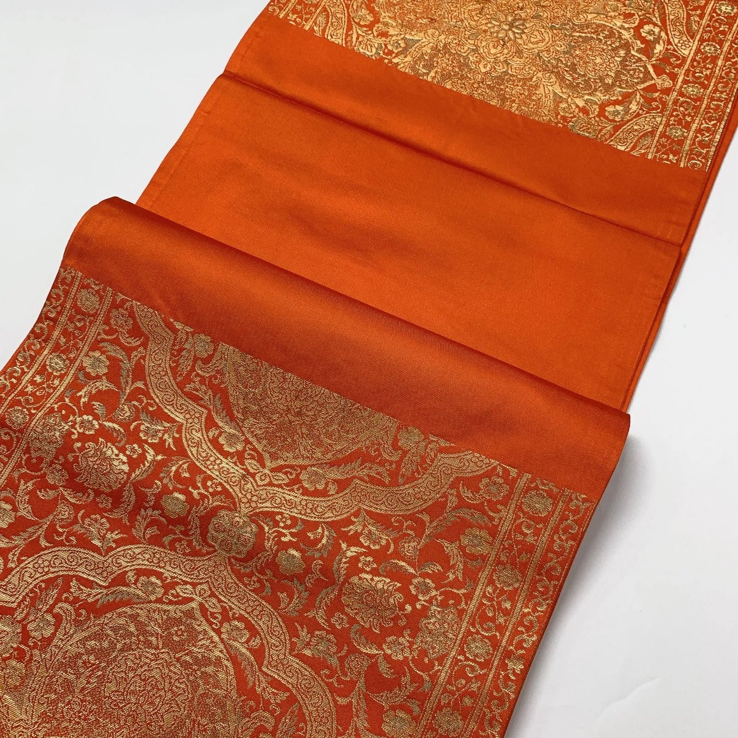 6625# Japanese Vintage Fukuro Obi Belt Kimono Fabric Silk Traditional