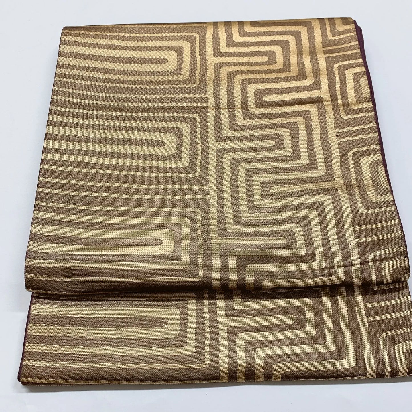 6826# Japanese Vintage Fukuro Obi Belt Kimono Fabric Silk Traditional