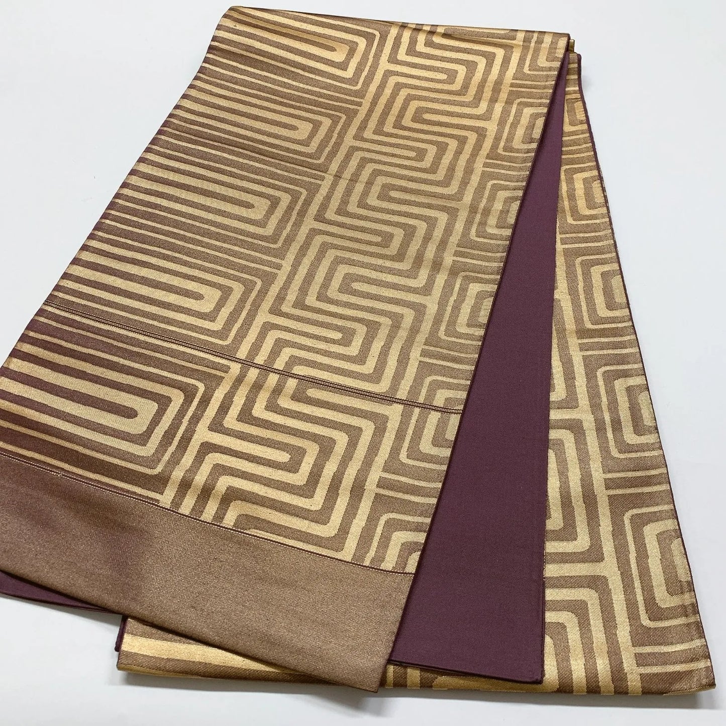 6826# Japanese Vintage Fukuro Obi Belt Kimono Fabric Silk Traditional