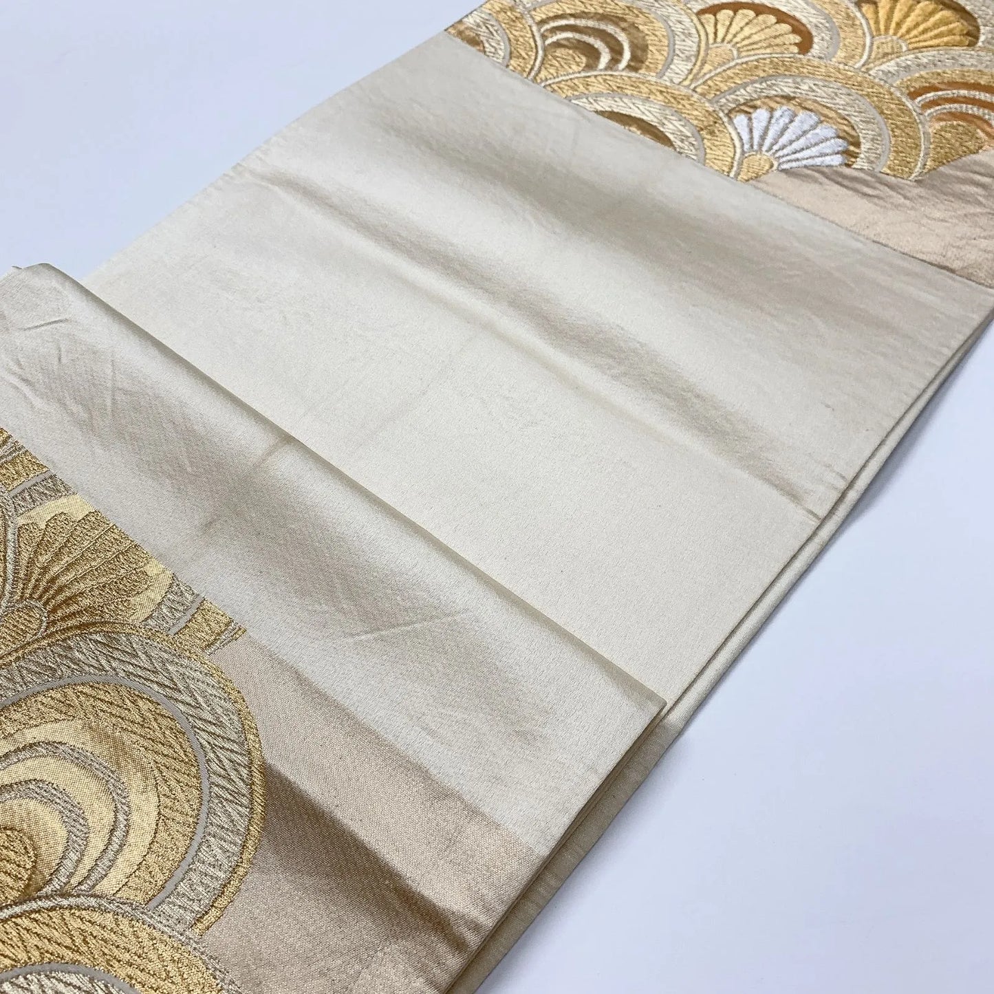 6849# Japanese Vintage Fukuro Obi Belt Kimono Fabric Silk Traditional