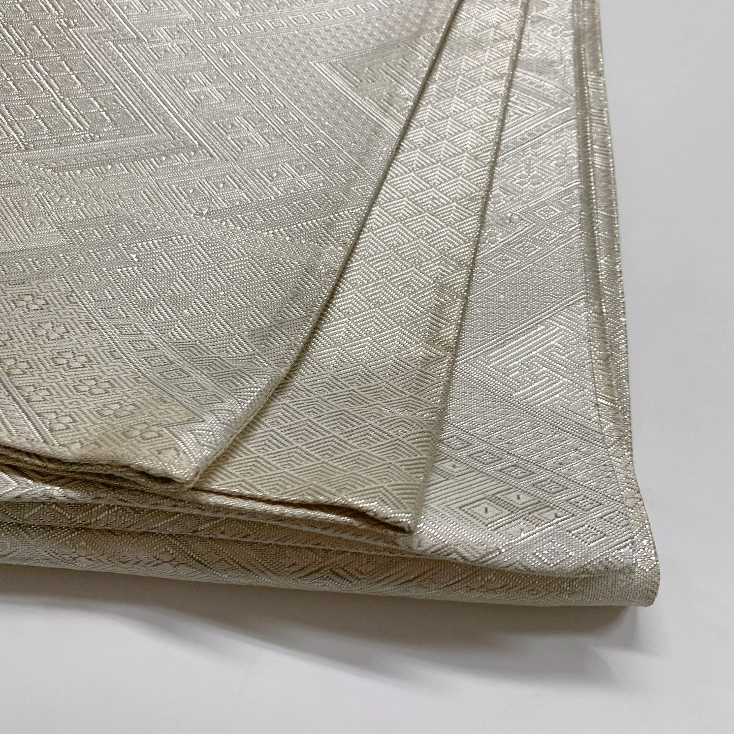 6871# Japanese Vintage Fukuro Obi Belt Kimono Fabric Silk Traditional Untailored