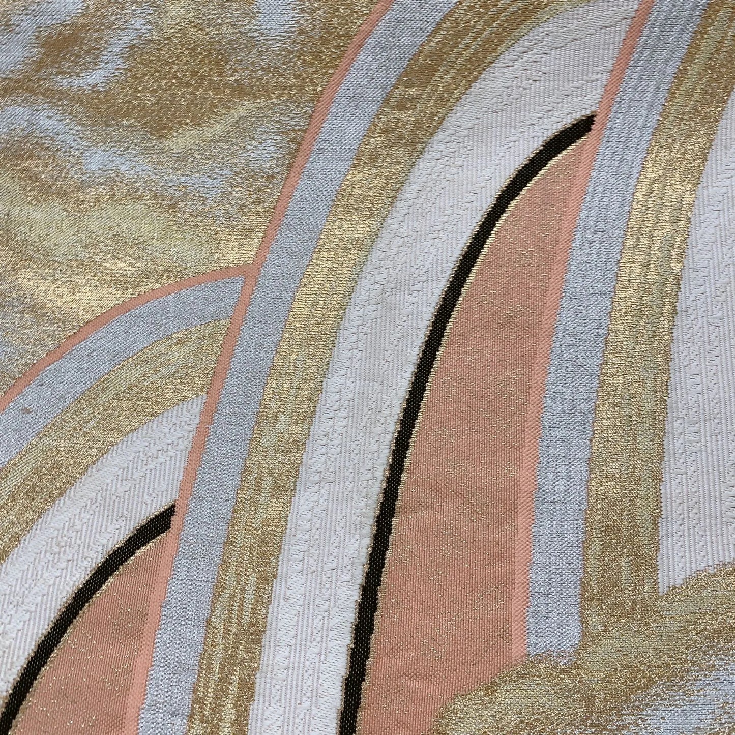 6876# Japanese Vintage Fukuro Obi Belt Kimono Fabric Silk Traditional