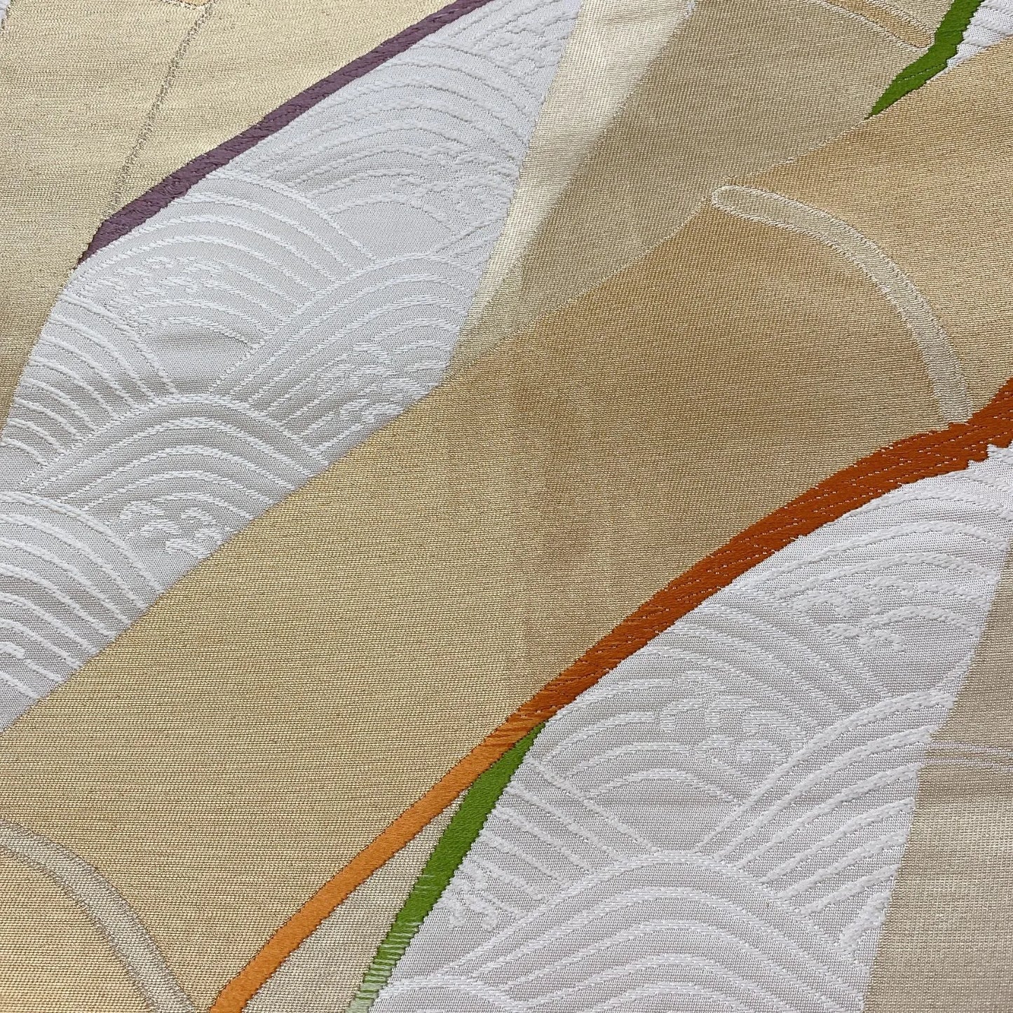 6878# Japanese Vintage Fukuro Obi Belt Kimono Fabric Silk Traditional