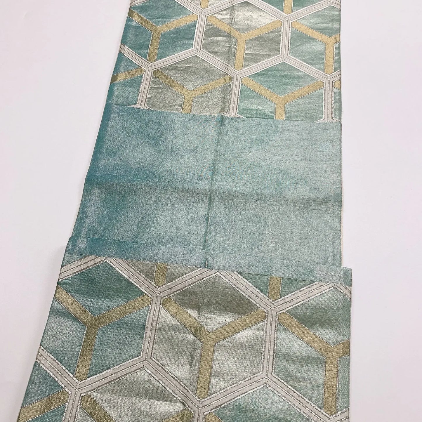 6889# Japanese Vintage Fukuro Obi Belt Kimono Fabric Silk Traditional