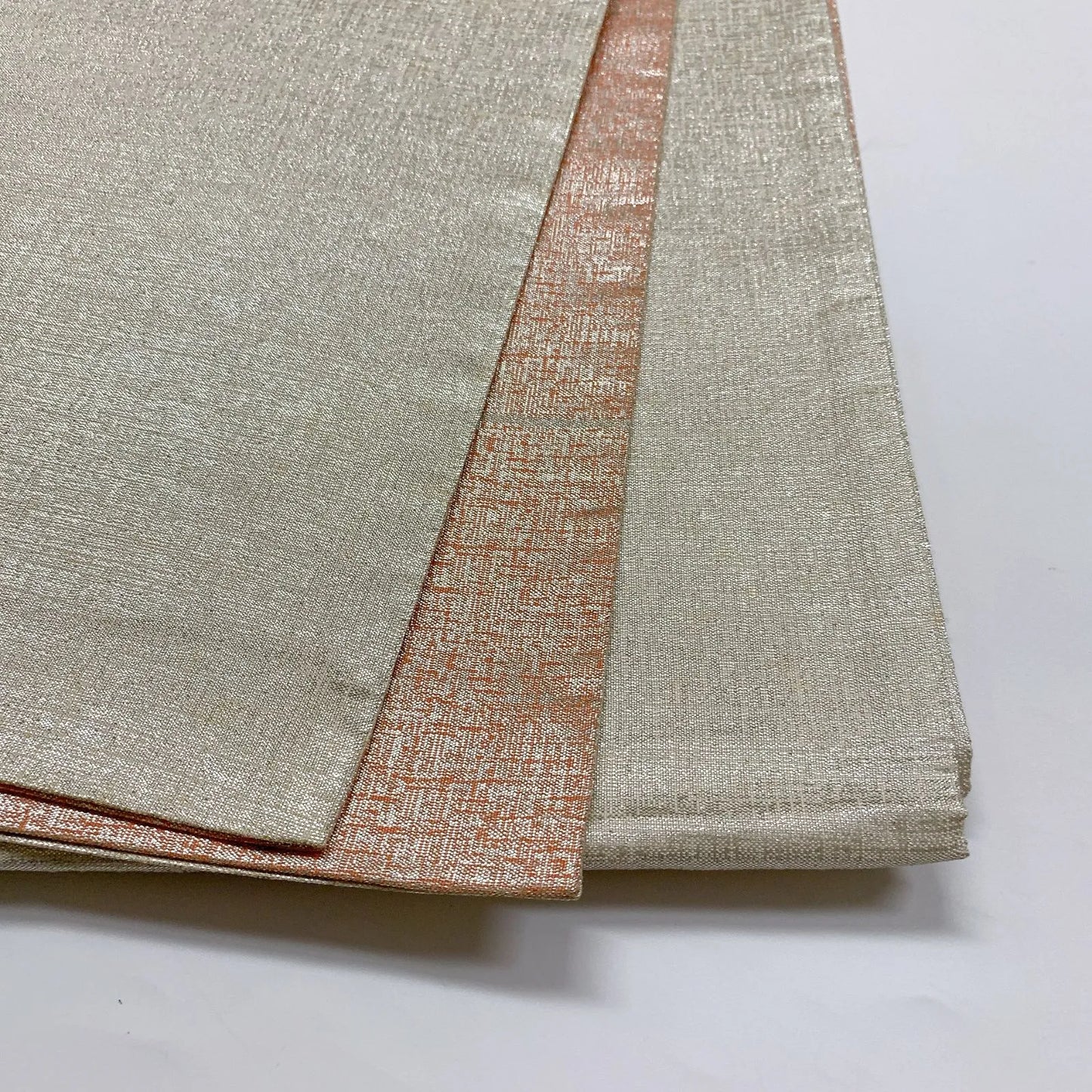 6902# Japanese Vintage Fukuro Obi Belt Kimono Fabric Silk All-over pattern　