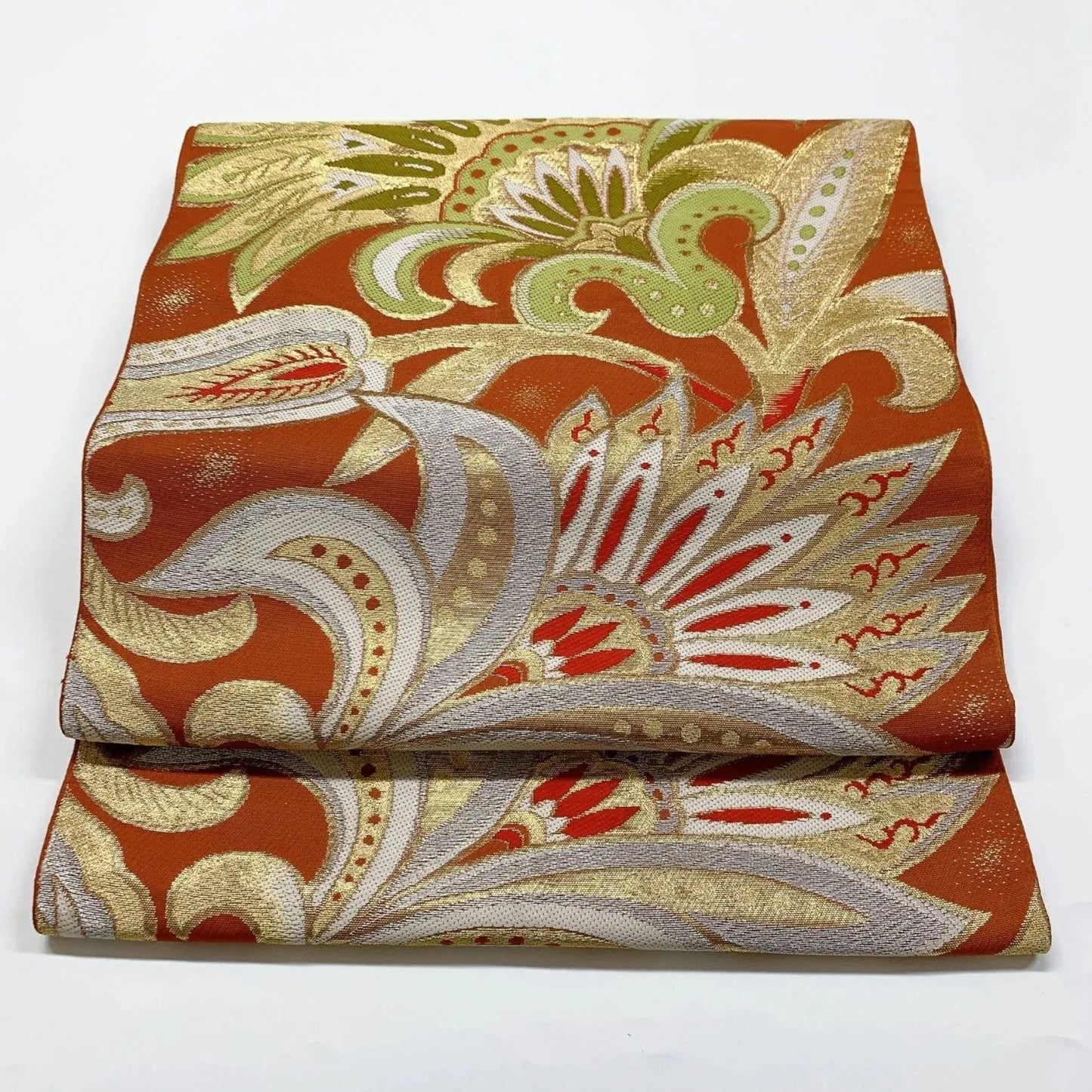 6903# Japanese Vintage Fukuro Obi Belt Kimono Fabric Silk Traditional