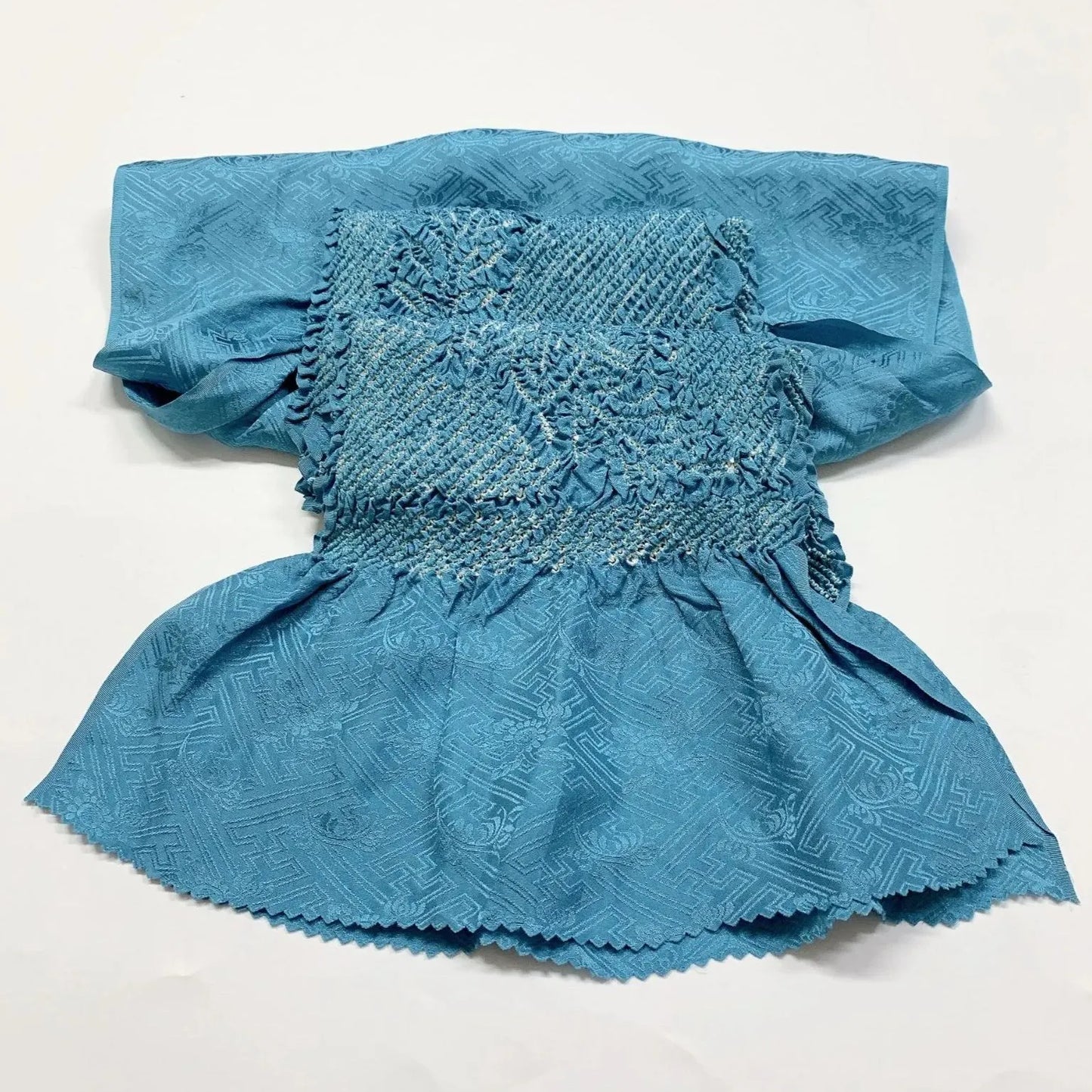 6950# Japanese Kimono Accessory Obiage and Obijime 2-piece Set Silk Shibori