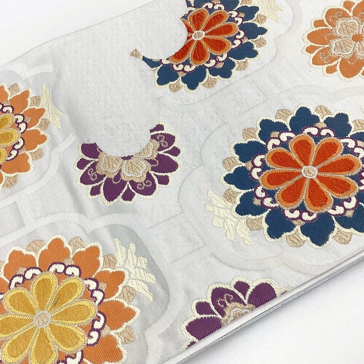 6995# Japanese Vintage Fukuro Obi Belt Kimono Fabric Silk Traditional Untailored