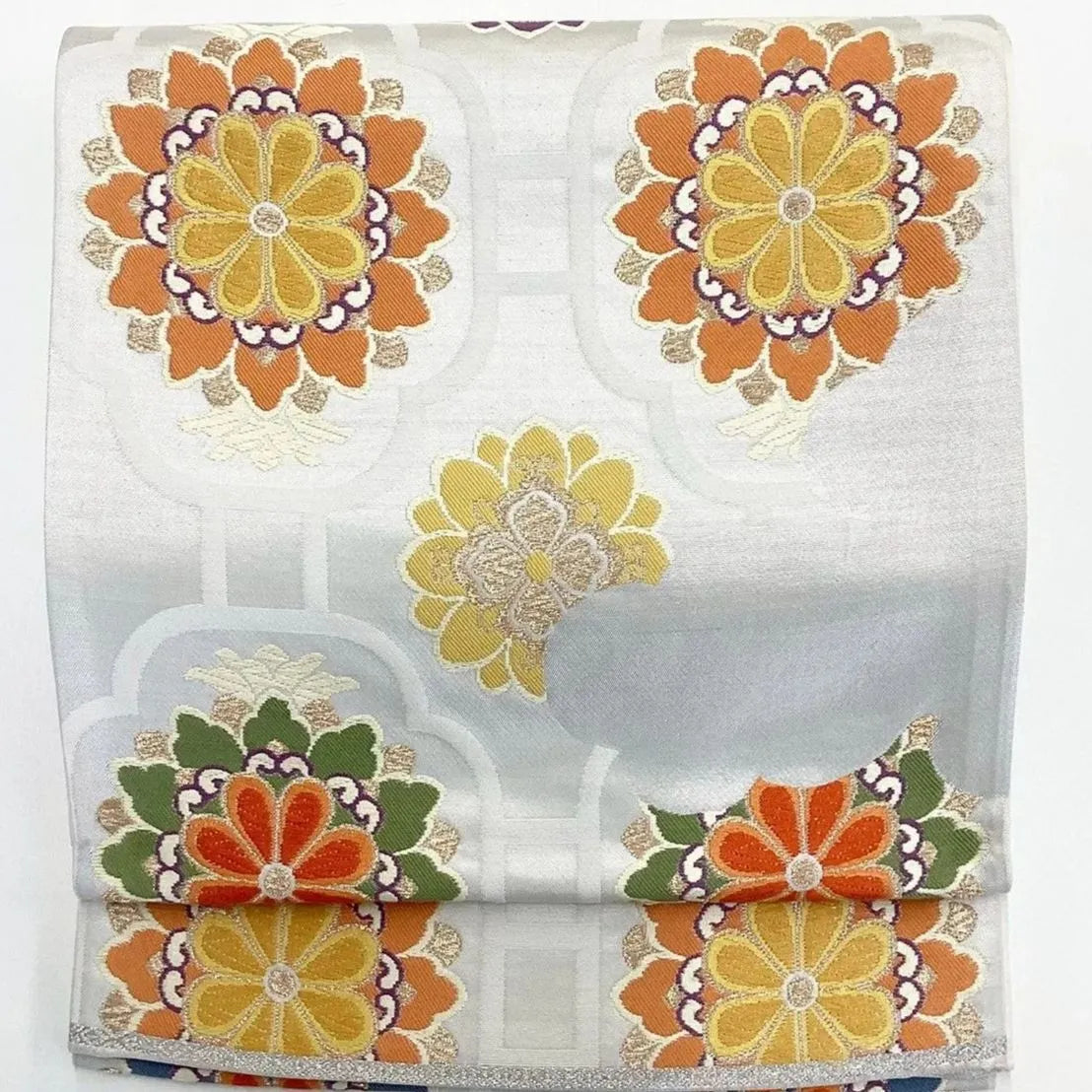 6995# Japanese Vintage Fukuro Obi Belt Kimono Fabric Silk Traditional Untailored